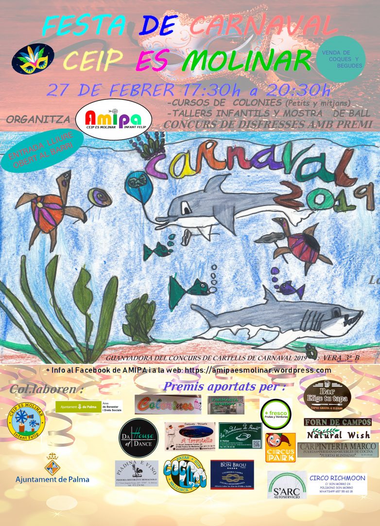 cartel carnaval AMIPA 2019